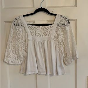 Free People White Crop